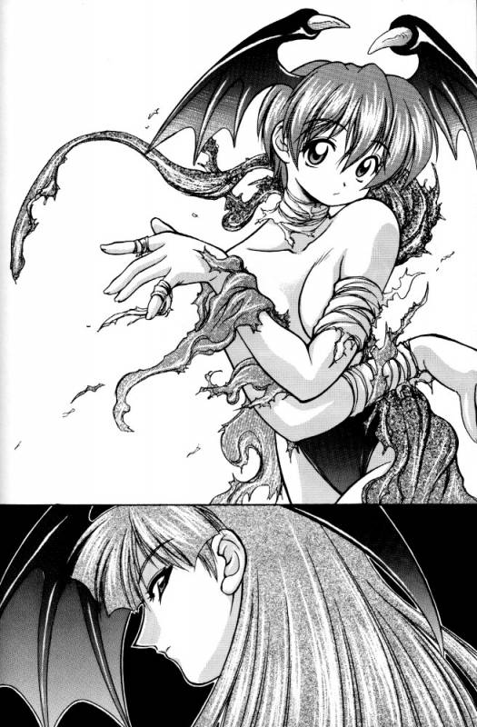 (C52) [RIROLAND (Kuuya, Satomi Hiroyuki)] Kiba to Tsubasa (Darkstalkers)_02