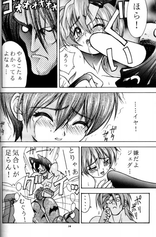 (C52) [RIROLAND (Kuuya, Satomi Hiroyuki)] Kiba to Tsubasa (Darkstalkers)_12