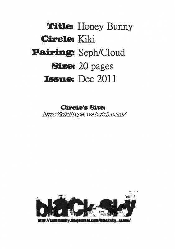(C81) [Kiki (Fujiwara Beni)] Honey Bunny (Final Fantasy VII) [English] [Black Sky Scans]_22