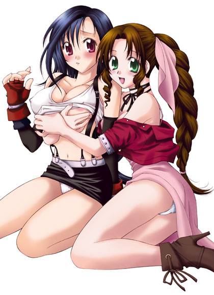 aerith gainsborough+tifa lockhart