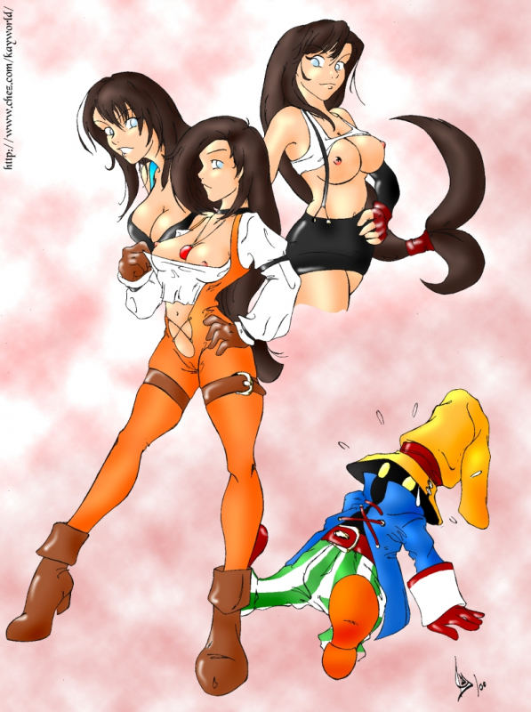 garnet til alexandros xvii+rinoa heartilly+tifa lockhart+vivi ornitier